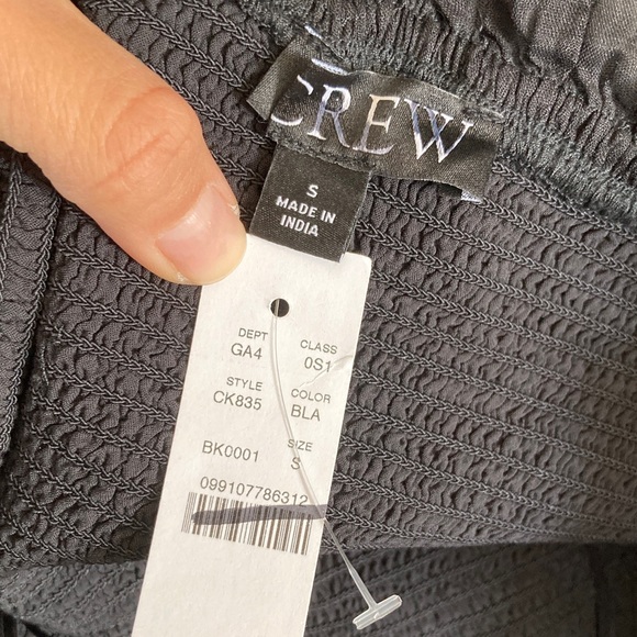 J Crew Ravenna dress in ramie Small Black - Picture 3 of 7